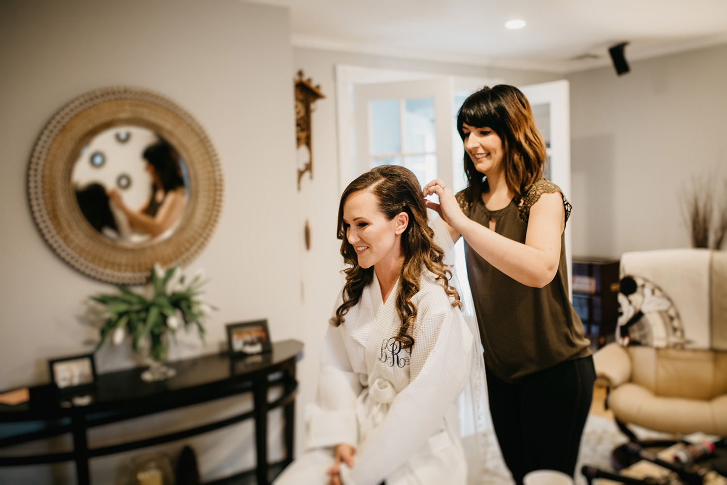 bride getting ready