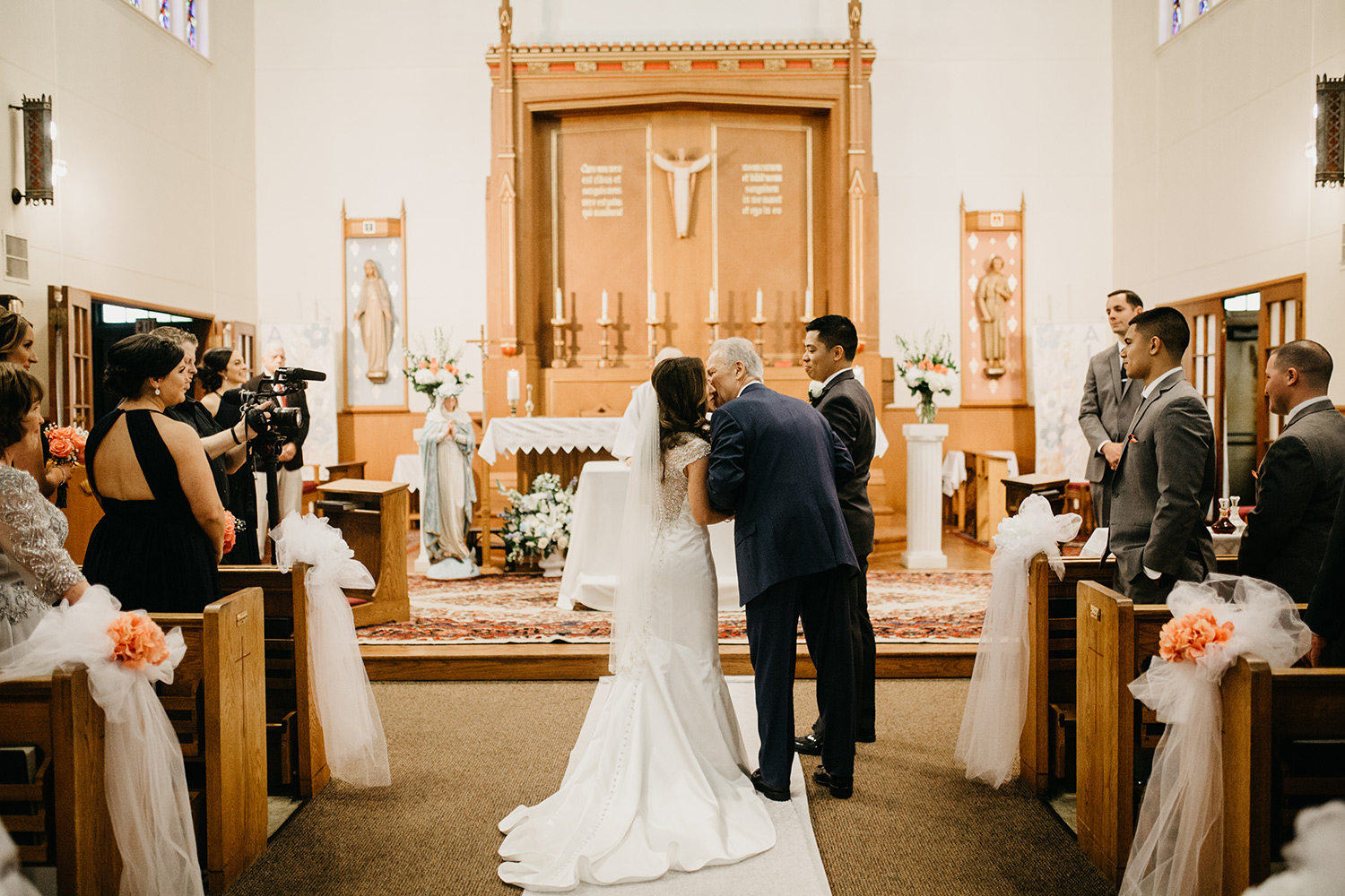 wedding ceremony at most blessed sacrament parish | greater boston area